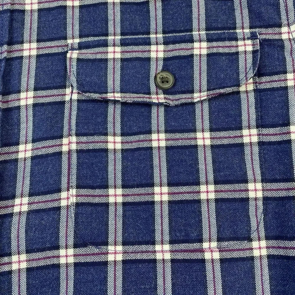 Banana Republic Luxe Flannel Untucked Standard Fit‎ Men's Medium Outdoor Casual
